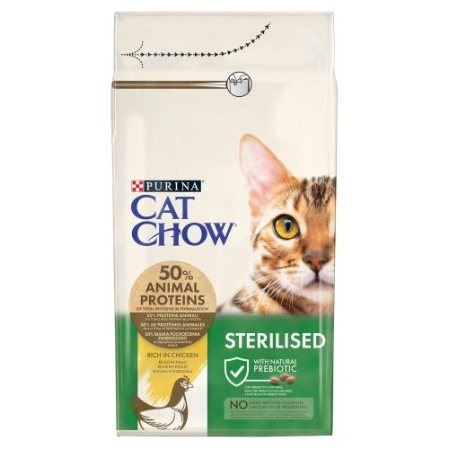 Cat Chow Adult Sterilised csirke száraz macskatáp 1,5kg