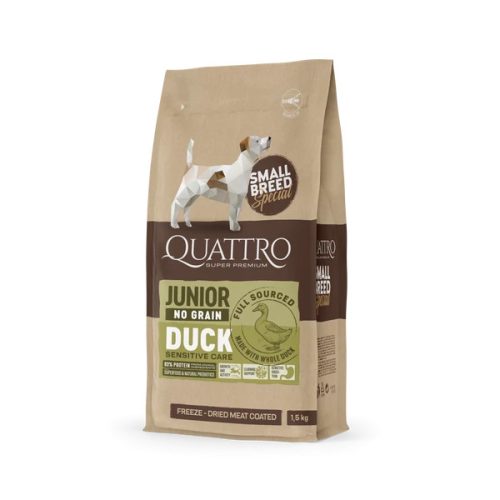 QUATTRO Hypoallergenic SMALL BREED JUNIOR DUCK kutyatáp 1,5kg