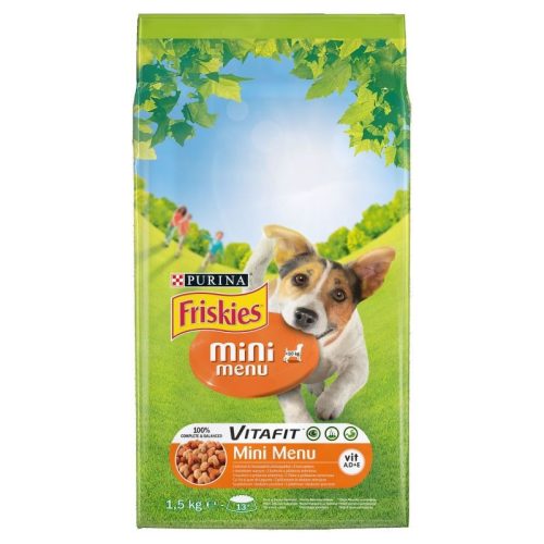 Friskies Száraz Kutya Mini Menü Csirke+Zöldség 1,5 Kg