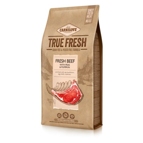 Carnilove True Fresh kutyatáp - Marha, borsó és sütőtök 11,4kg