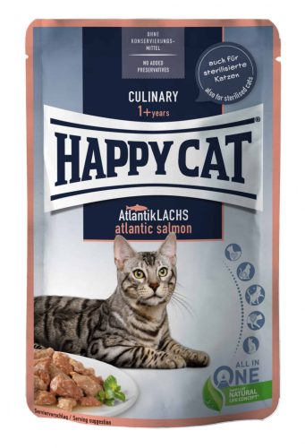 Happy Cat adult culinary lazac alutasakos eledel 85g