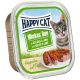 Happy Cat minkas duo baromfi & bárány tálcás nedveseledel 100g